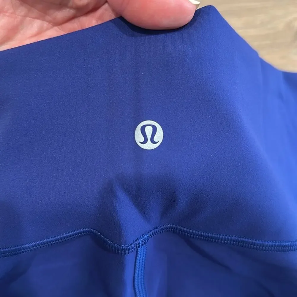 LULULEMON Blue Larkspur Wunder Train High Rise Active‎ Workout Leggings Size 20
